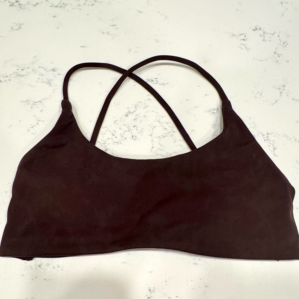 CSB Fade Lexi Crop | Truffle (Chocolate Brown) Sports Bra